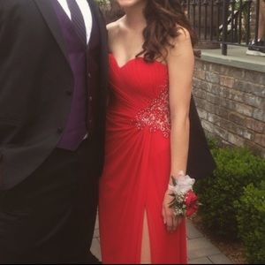 Red Prom Dress- Bra included!